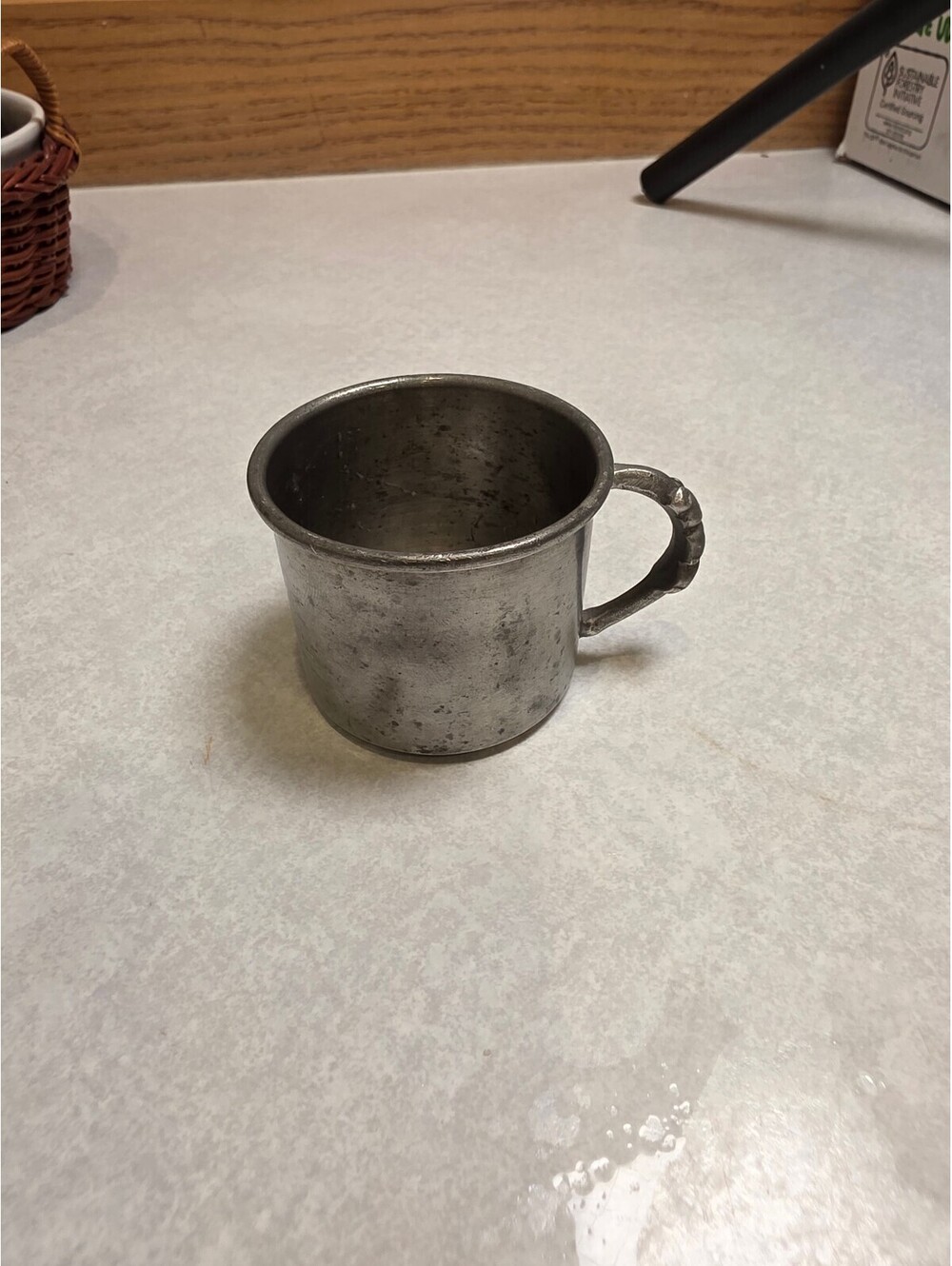Kensington Jamestown Pewter Mug Cup Small Colonial Style Metal Tankard 3"